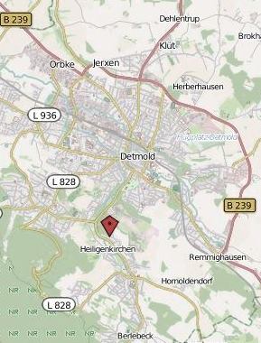 Karte Detmold